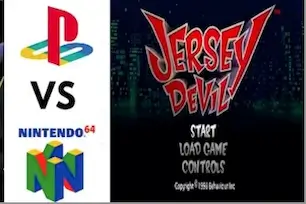 Jersey Devil PS1 vs Nintendo 64 platformer comparison banner